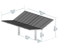 Carport Sydney Wings 572 x 586,5 cm Svart Canopia by Palram